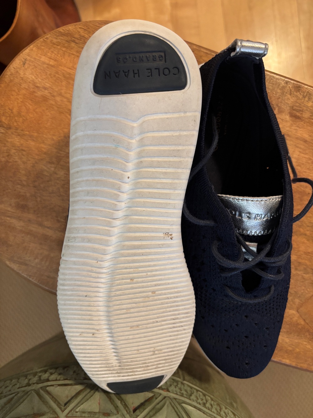 Cole Haan 2.ZEROGRAND Stitchlite Wingtip Oxfords Knit Lace-Up Sneakers - size 7 - Picture 13 of 13